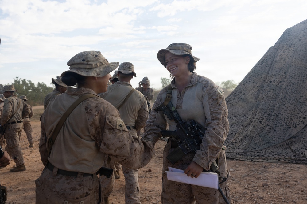 Exercise Predator’s Walk 26: US Marines hold promotion in field