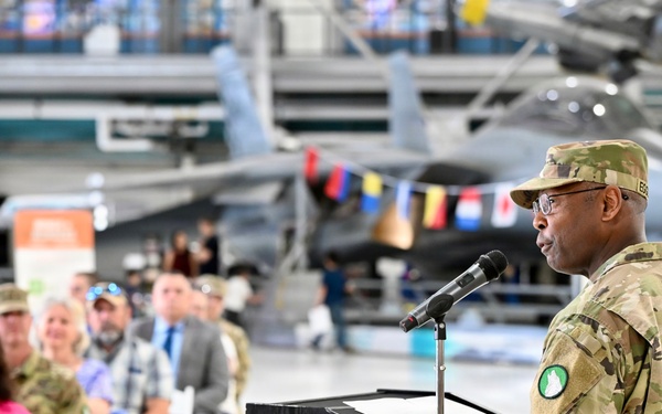 1st Brigade of the 104th Training Division colors casing ceremony