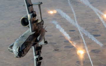KC-135 Conducts refueling operations with A-10s