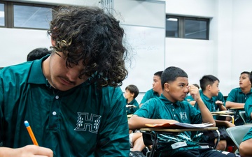 94th Army Air and Missile Defense Command Soldiers volunteer at the Youth Impact Program