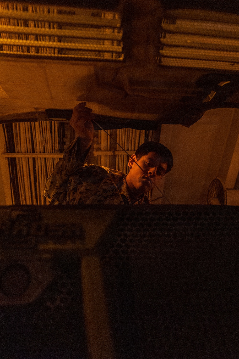 11th MEU Marines Conduct Vehicle Maintenance Aboard USS Boxer