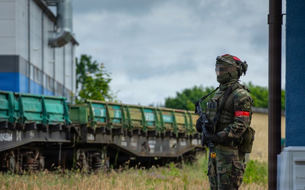 Lithuanian Riflemen's Union perform Validation Exercise after nine weeks of training with U.S. Forces