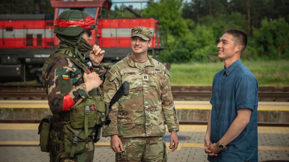 Lithuanian Riflemen's Union perform Validation Exercise after nine weeks of training with U.S. Forces
