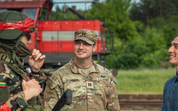 Lithuanian Riflemen's Union perform Validation Exercise after nine weeks of training with U.S. Forces