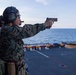 11th MEU Marines Conduct A Pistol Range Aboard USS Boxer