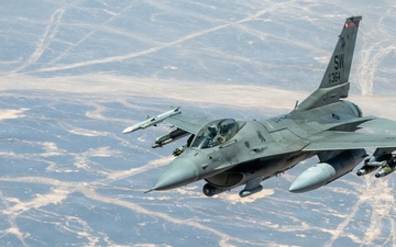 KC-135 refuels F-16s in support USCENTCOM