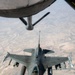 KC-135 refuels F-16s in support USCENTCOM