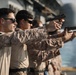 11th MEU Marines Conduct A Pistol Range Aboard USS Boxer