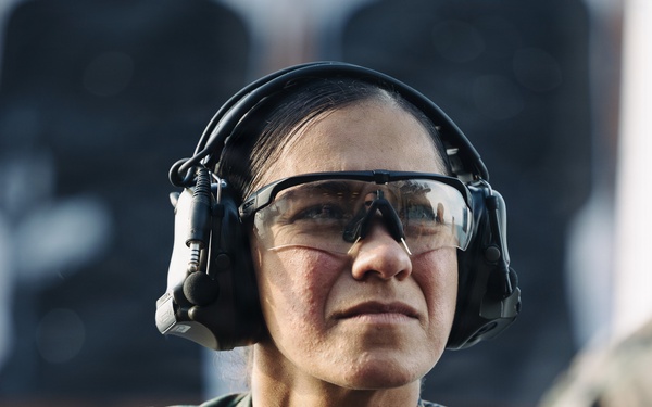 11th MEU Marines Conduct A Pistol Range Aboard USS Boxer