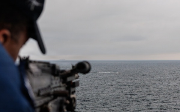 USS Mount Whitney USV Swarm Exercise