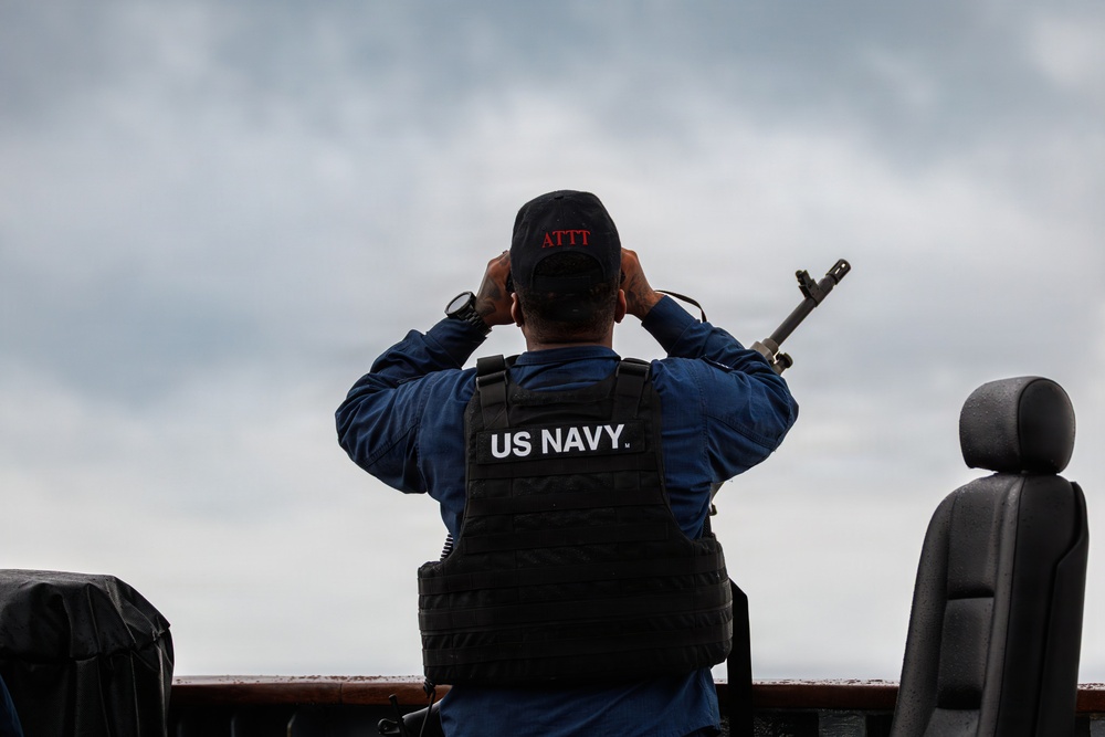 USS Mount Whitney USV Swarm Exercise