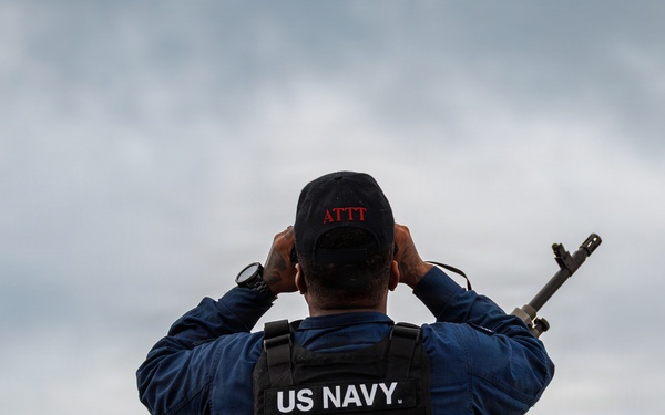 USS Mount Whitney USV Swarm Exercise