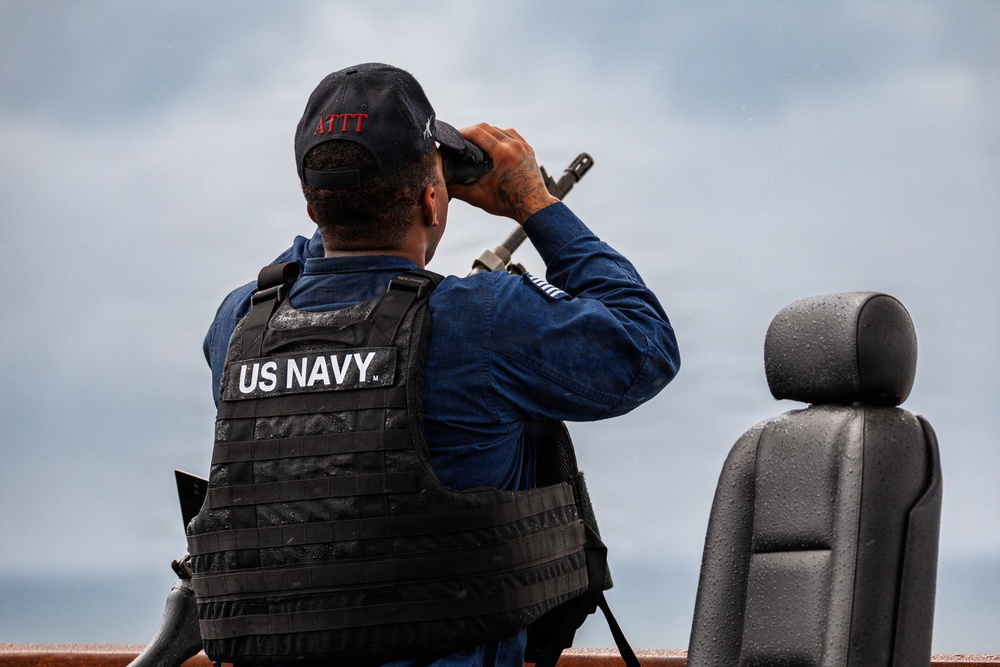 USS Mount Whitney USV Swarm Exercise