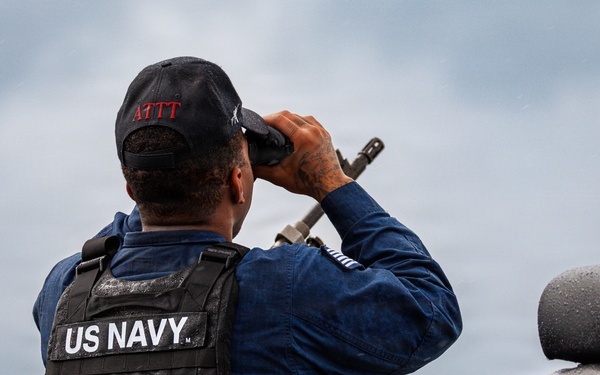 USS Mount Whitney USV Swarm Exercise