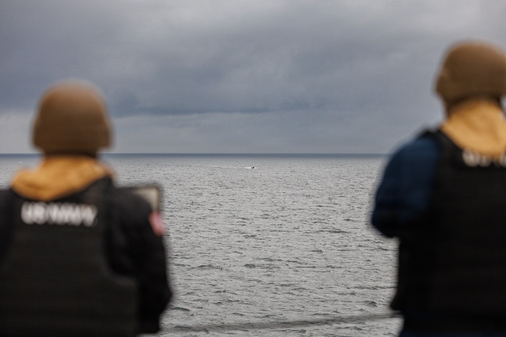 USS Mount Whitney USV Swarm Exercise