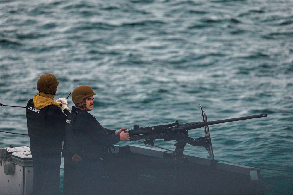 USS Mount Whitney USV Swarm Exercise