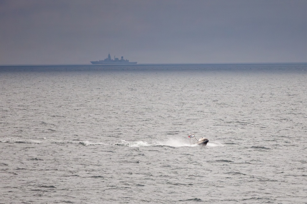 USS Mount Whitney USV Swarm Exercise