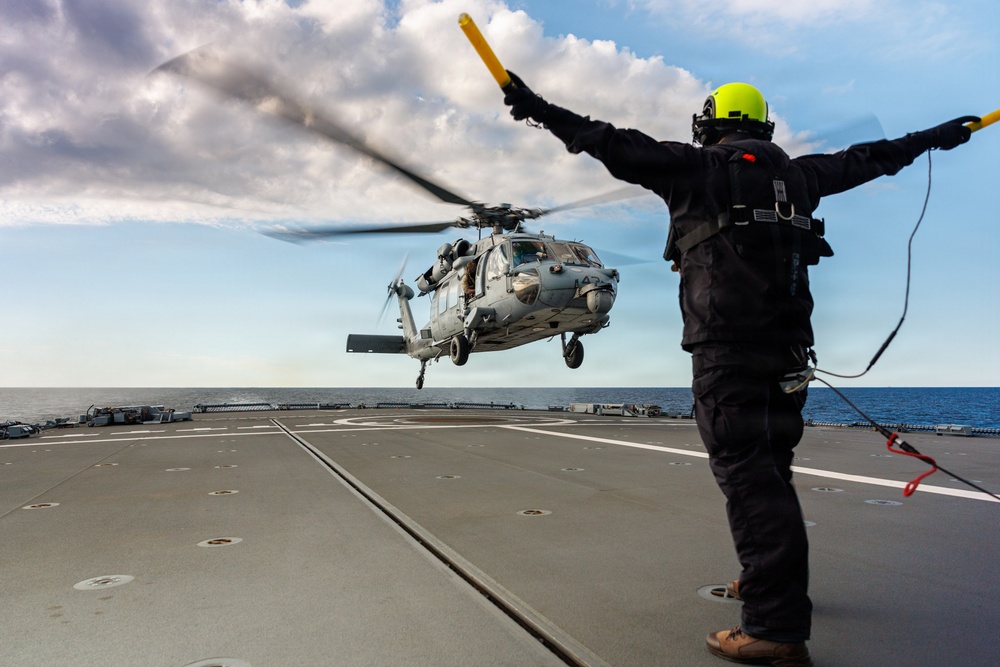 USS Mount Whitney Crew Cross-deck