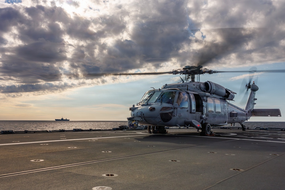USS Mount Whitney Crew Cross-deck