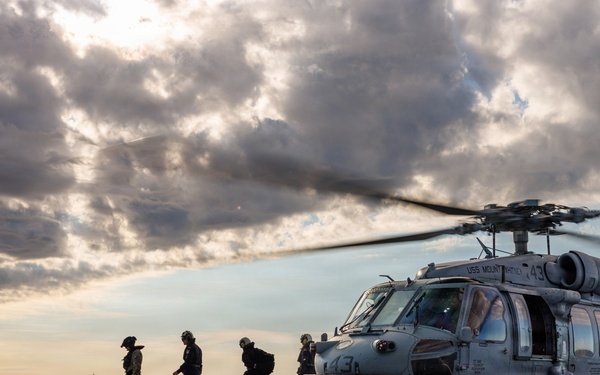 USS Mount Whitney Crew Cross-deck