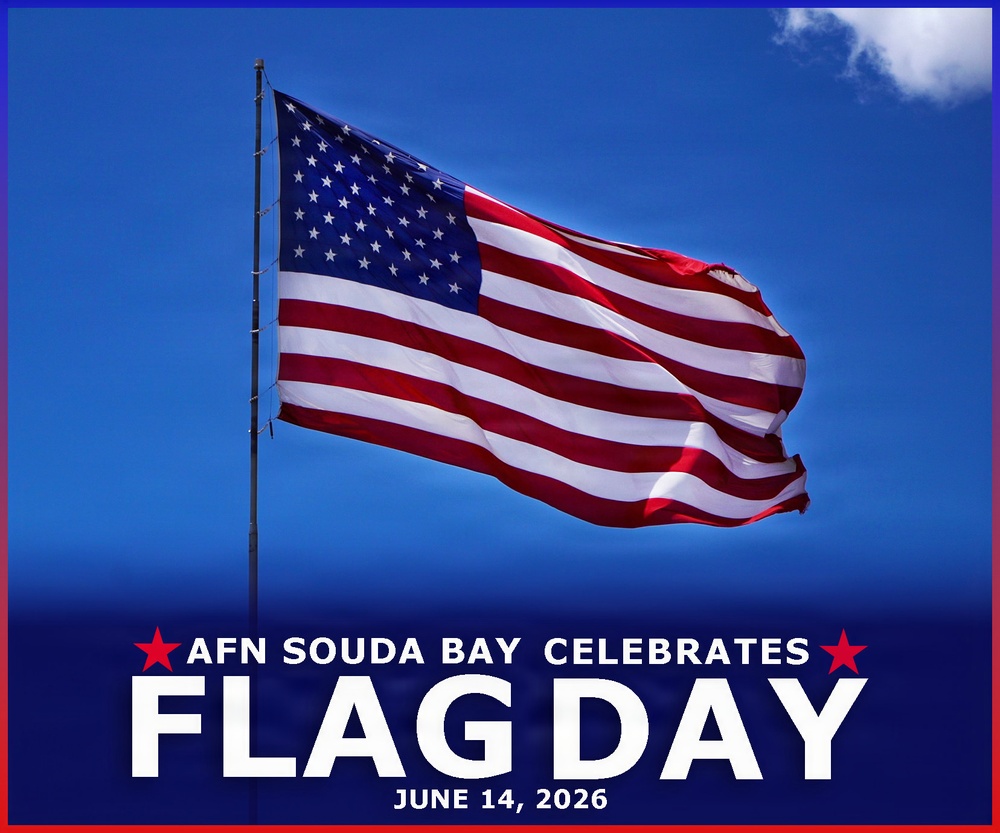 AFN Souda Bay Flag Day Graphic