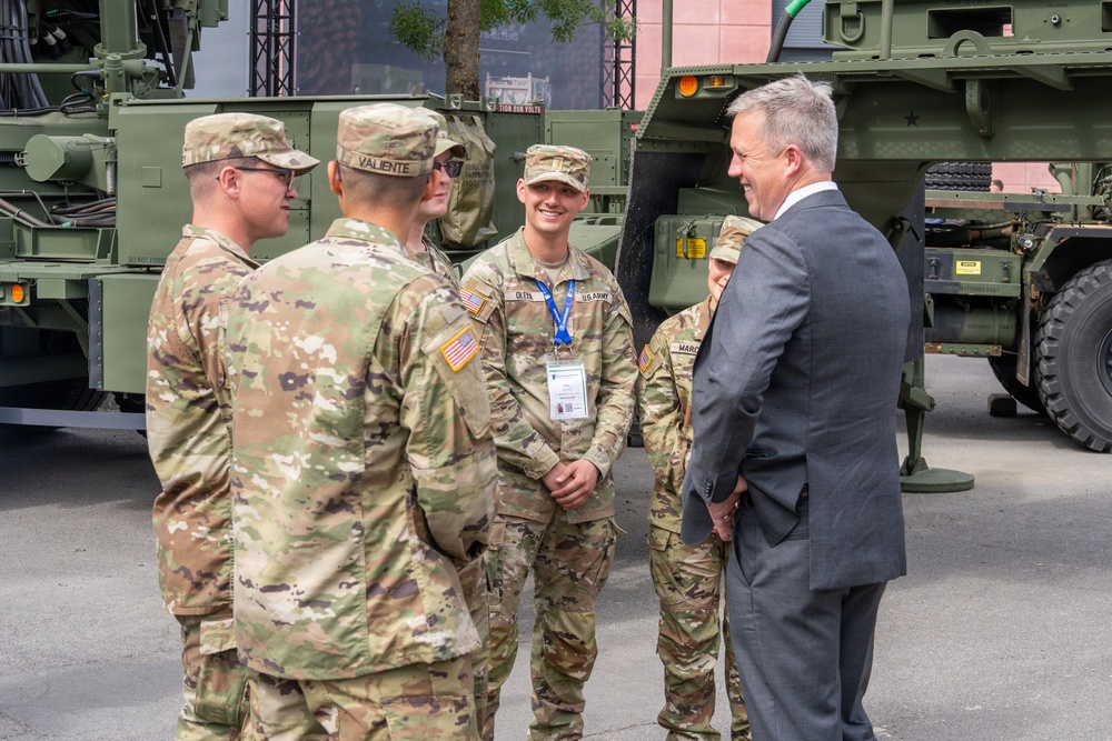 Secretary of the Army visits U.S. Army air defenders at Eurosatory 2026
