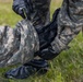 U.S. Marines and Latvian soldiers conduct a decontamination zone in the Baltic region