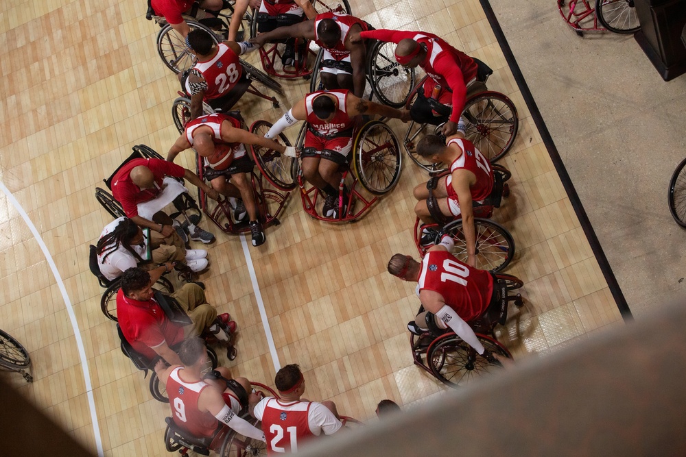 Team Marine Corps Earns Bronze in Wheelchair Basketball Warrior Games