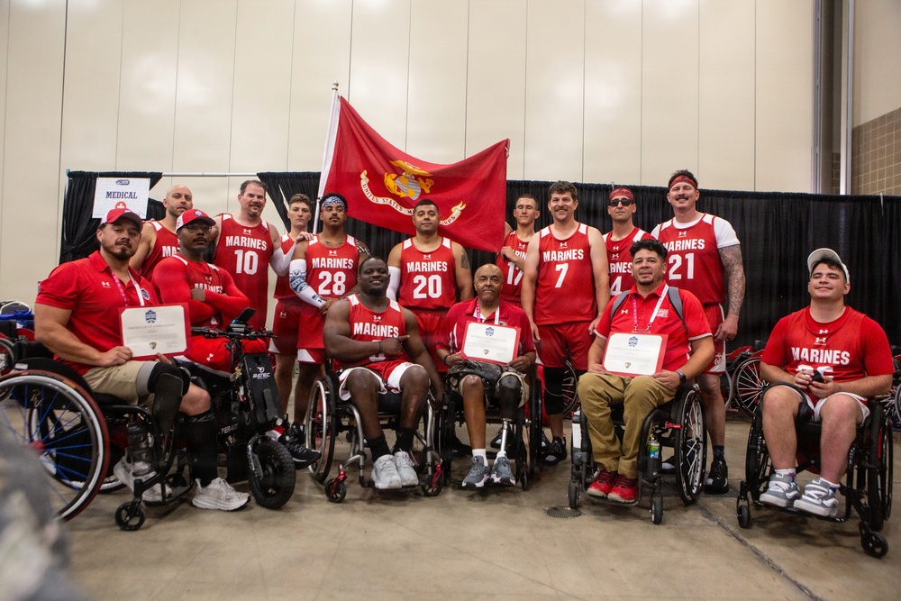 Team Marine Corps Earns Bronze in Wheelchair Basketball Warrior Games