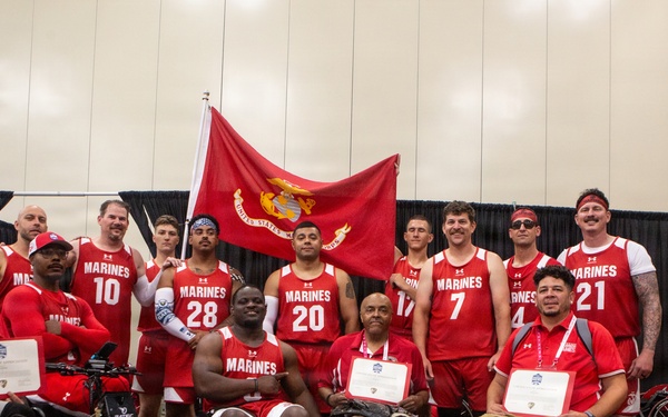 Team Marine Corps Earns Bronze in Wheelchair Basketball Warrior Games