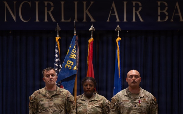 Maj. Anthony Langdon is awarded the Meritorious Service Medal