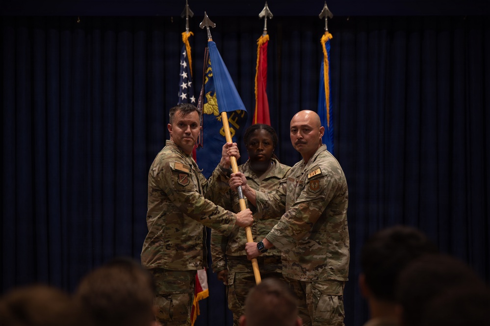 Maj. Anthony Langdon is awarded the Meritorious Service Medal