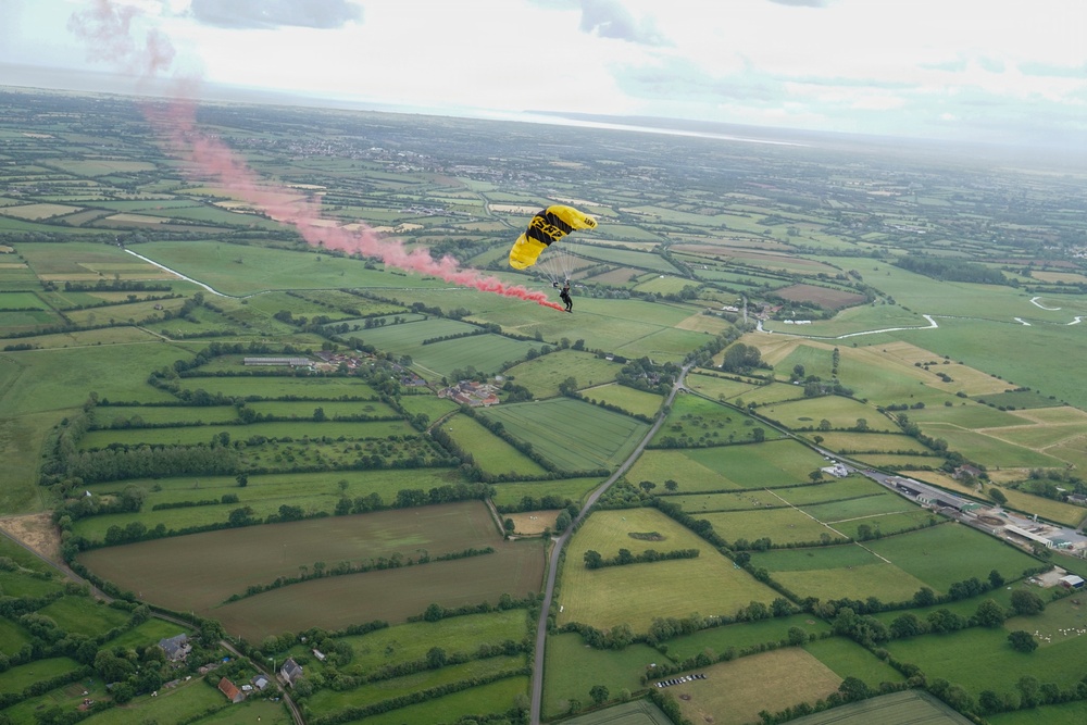 Golden Knights Mark 82nd Anniversary of D-Day at 507th PIR Monument