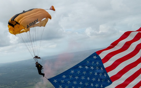 Golden Knights Mark 82nd Anniversary of D-Day at 507th PIR Monument