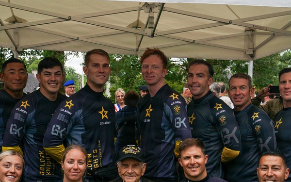 Golden Knights Mark 82nd Anniversary of D-Day at 507th PIR Monument