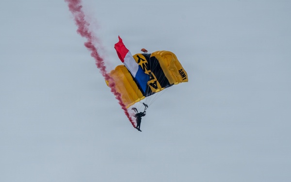 Golden Knights Mark 82nd Anniversary of D-Day at 507th PIR Monument