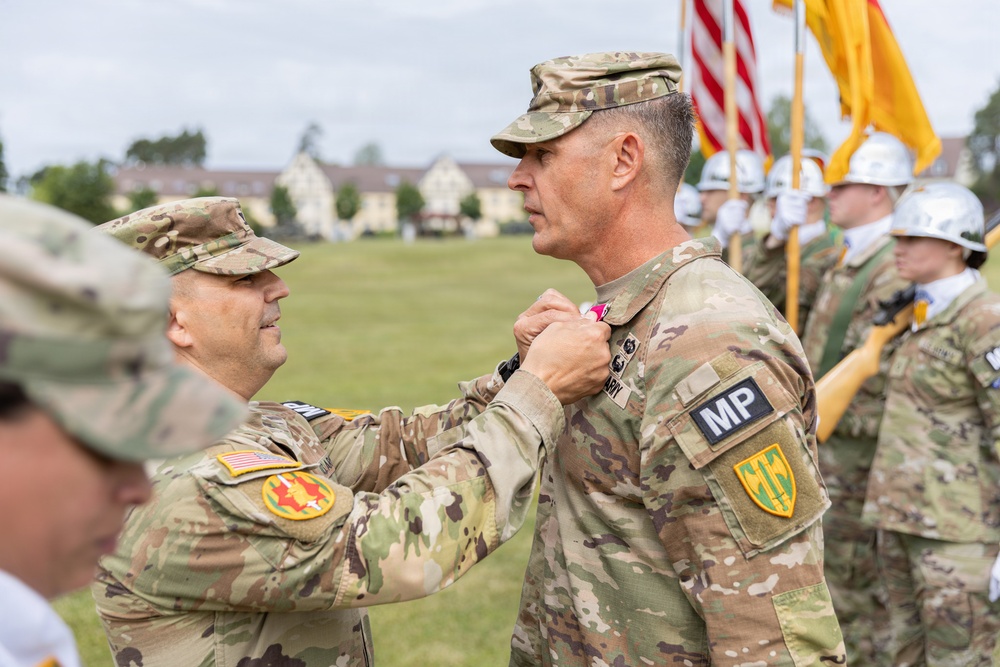 Friebe relinquishes responsibility after three years as 18th Military Police Brigade's senior enlisted leader