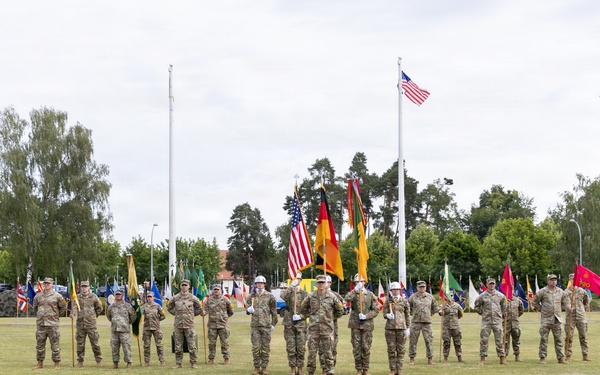 Friebe relinquishes responsibility after three years as 18th Military Police Brigade's senior enlisted leader