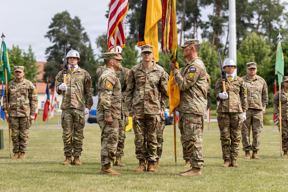 Friebe relinquishes responsibility after three years as 18th Military Police Brigade's senior enlisted leader