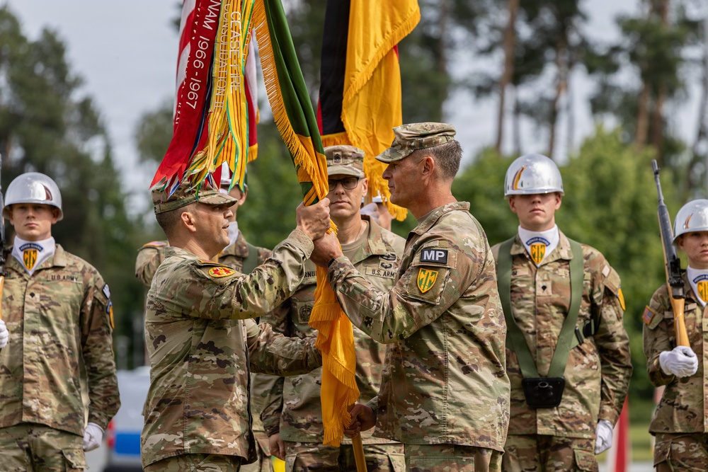 Friebe relinquishes responsibility after three years as 18th Military Police Brigade's senior enlisted leader