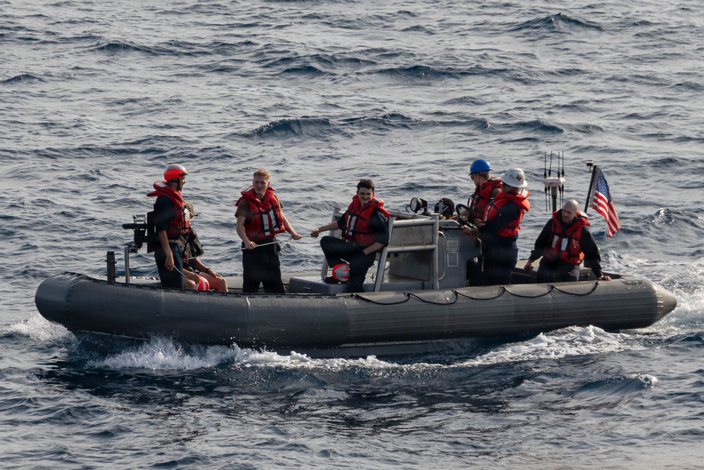 USS Portland Sailors and Marines Conduct Routine Operations