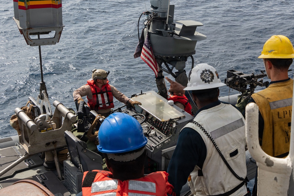 USS Portland Sailors and Marines Conduct Routine Operations
