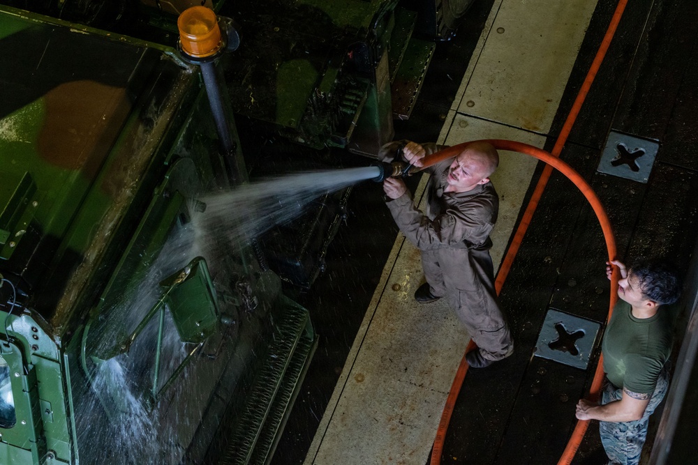 USS Portland Marines Conduct Routine Operations