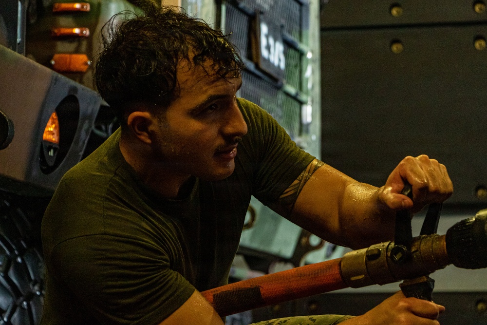 USS Portland Marines Conduct Routine Operations