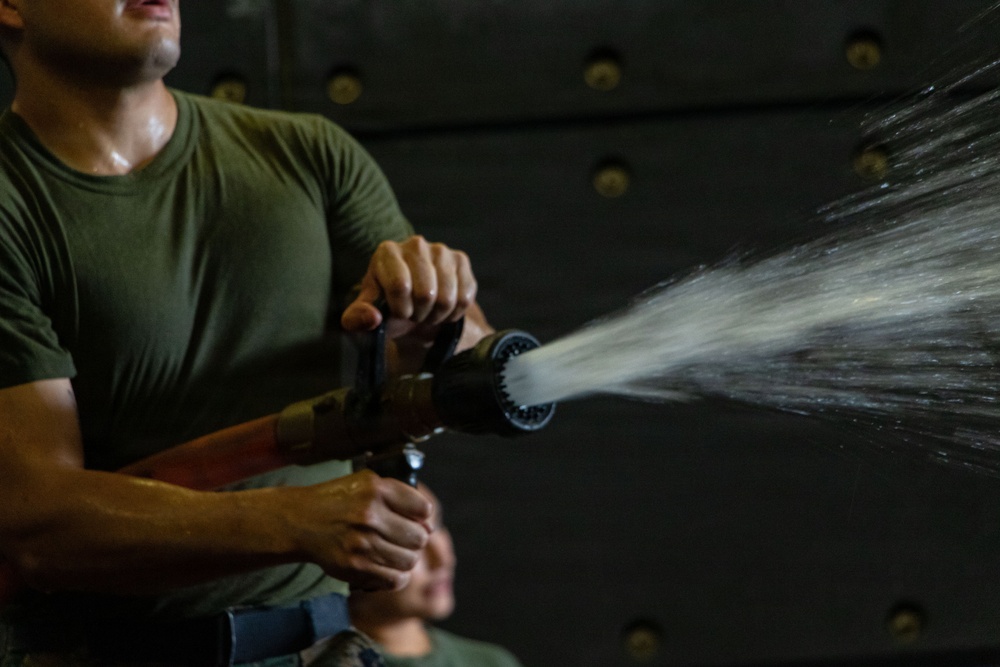USS Portland Marines Conduct Routine Operations