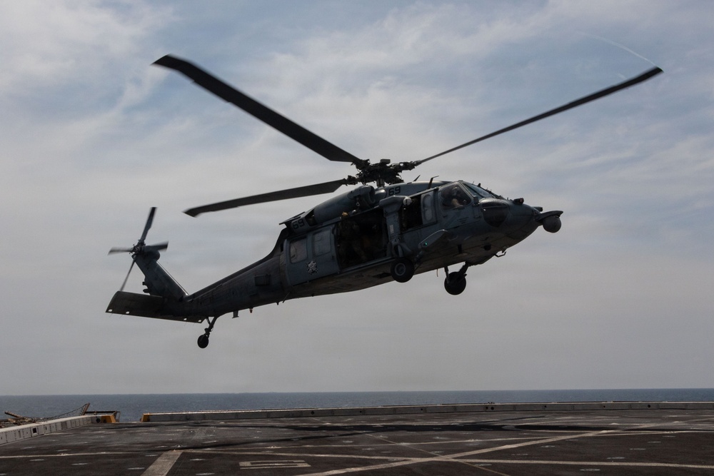 USS Portland Sailors and Marines Conduct Routine Operations
