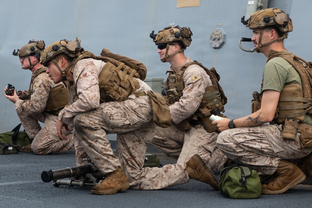 USS Portland Marines Conduct Routine Operations