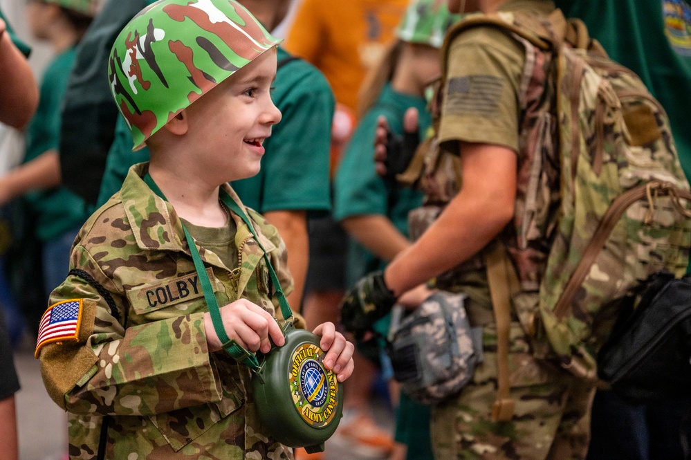 Operation HOOAH gives children the mock deployment experience