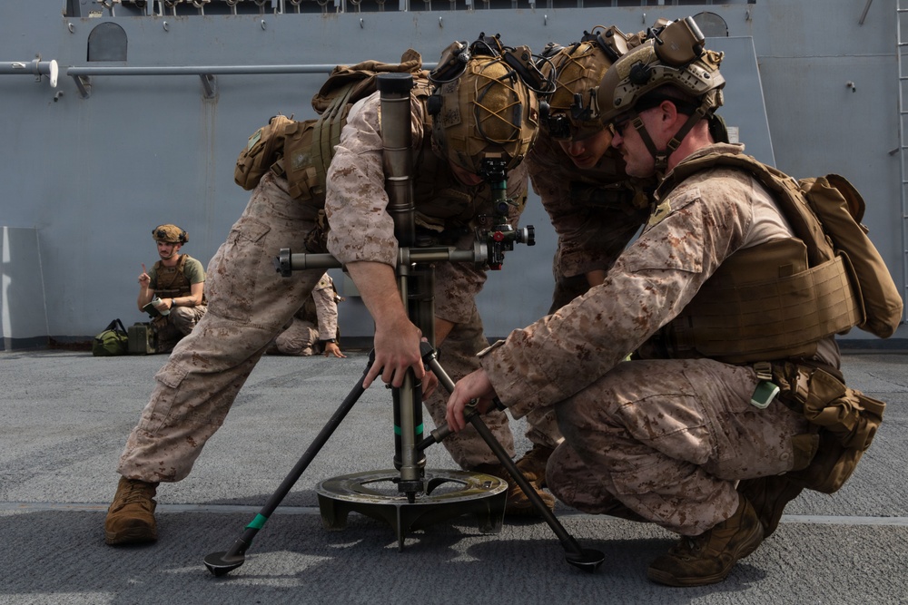 USS Portland Marines Conduct Routine Operations