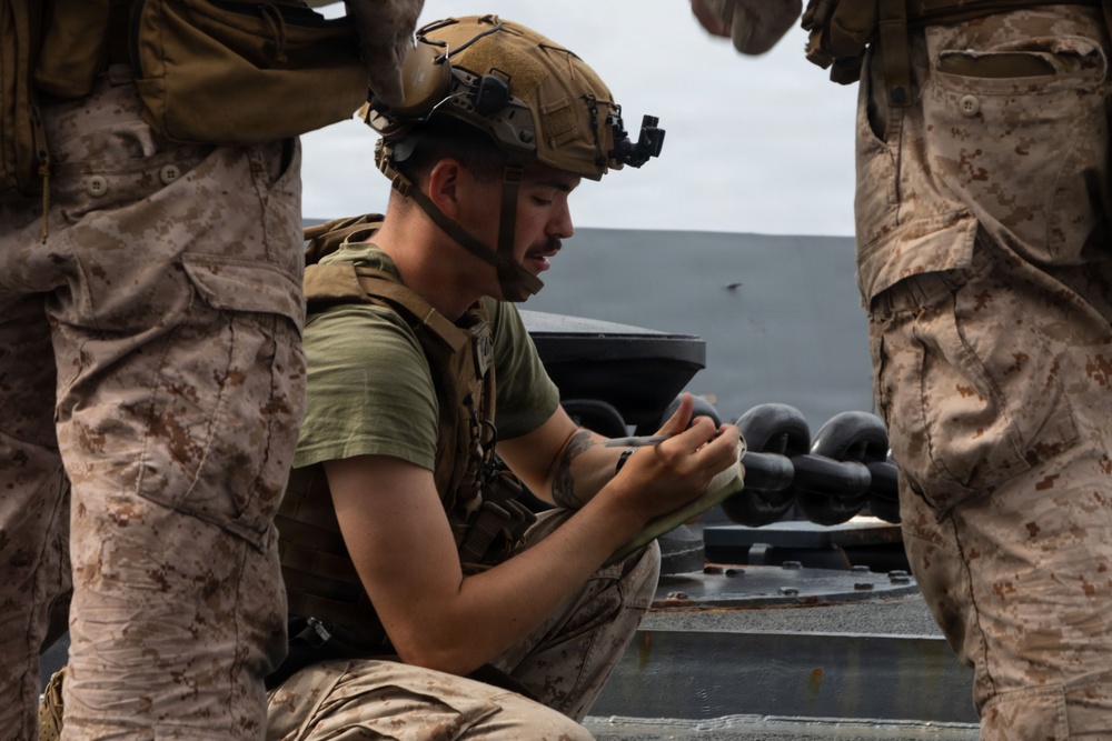 USS Portland Marines Conduct Routine Operations